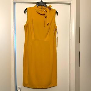 NWT Gold/Yellow Dress with bow!